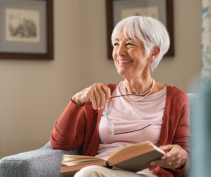 old womwn laughing