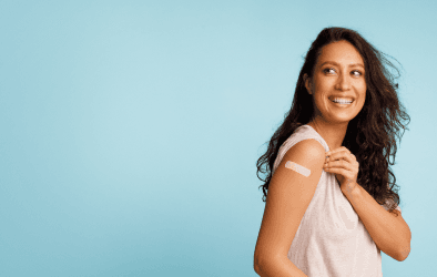 women showing her arm